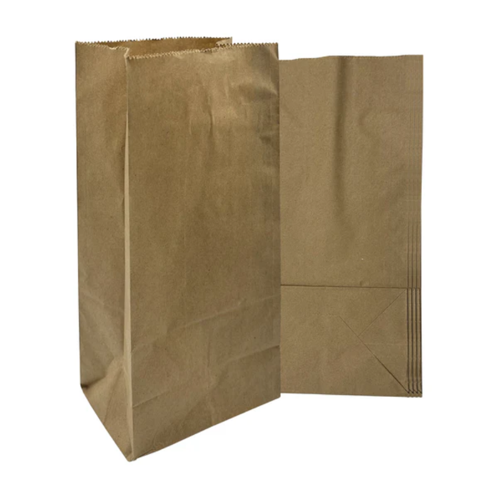 Picture of Three Leaf #4 Paper Bag - Kraft (5.24 X 3.4 X 10.91), 2000 Ct. (40 Packs Of 50)