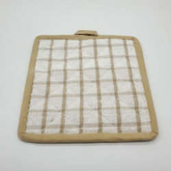 Picture of Kitchen Ensemble Potholder, 7.5 x 7.5 inches, 100% Ringspun Cotton Vat Yarn Dyed Checked, Case of 24 DZ