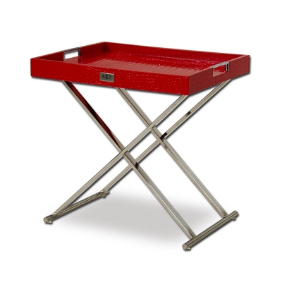 Picture of A&X Cecilia Red Crocodile Tray Table