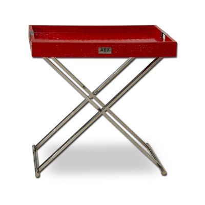 Picture of A&X Cecilia Red Crocodile Tray Table