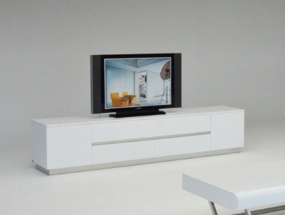 Picture of A&X Skyline Modern White Crocodile TV Stand