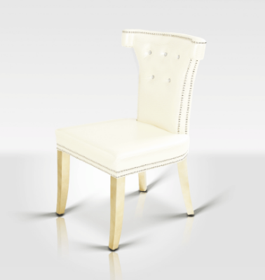 Picture of A&X Beatrice White Leather Dining Chair