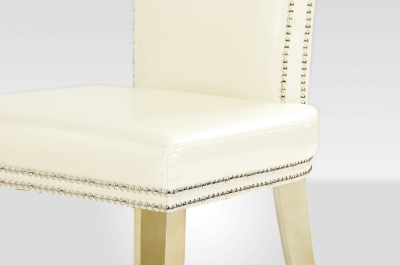 Picture of A&X Beatrice White Leather Dining Chair