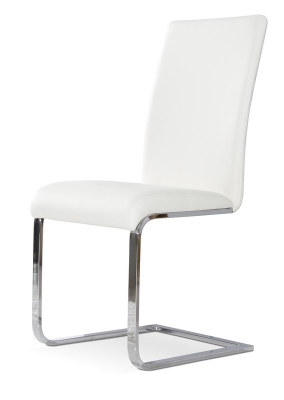 Picture of Crane - Modern White Dining Chair (Set of 2)