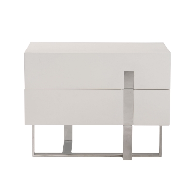 Picture of Voco Modern White Bedroom Nightstand