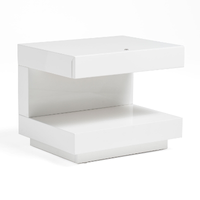 Picture of Modrest Esso Modern White Glossy Nightstand