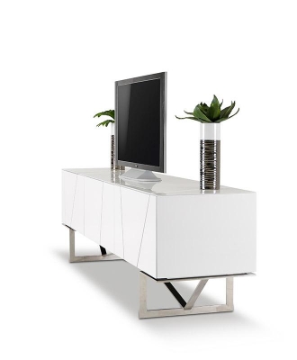 Picture of Rostock Modern White TV Stand