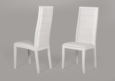 Picture of Donna - Contemporary White Leatherette Dining Chair (Set of 2)