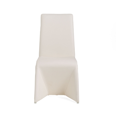 Picture of Nisse - Contemporary White Leatherette Dining Chair (Set of 2)