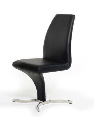 Picture of Nix - Modern Black Leatherette Dining Chair (Set of 2)