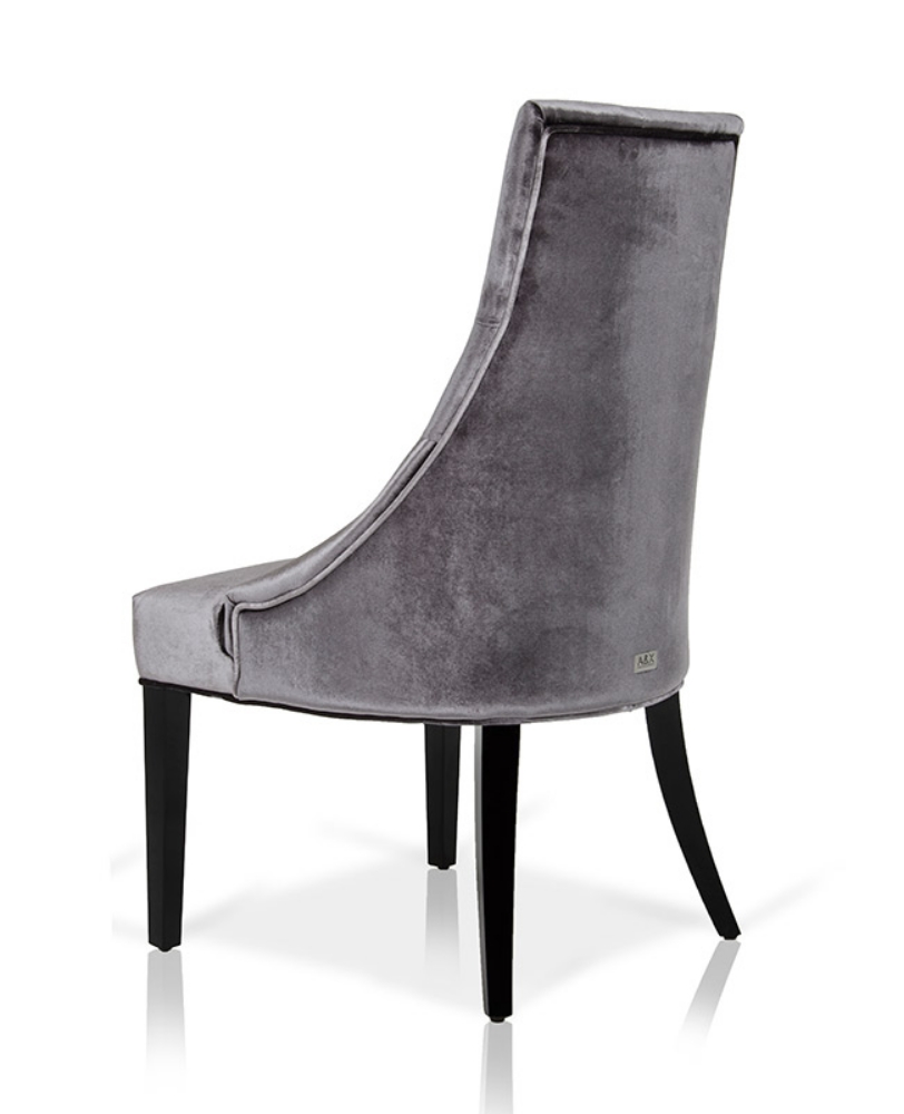 Picture of Charlotte - Grey Velour Dining Chair (Set of 2)