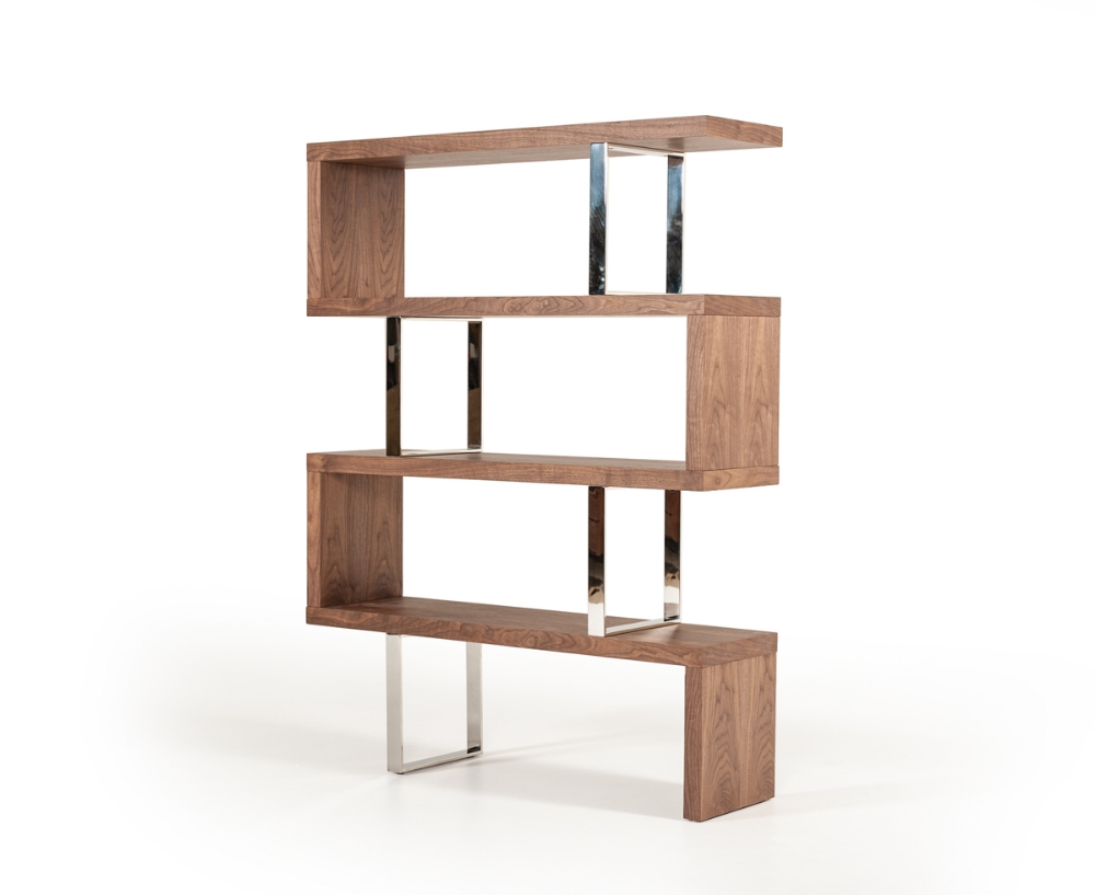 Picture of Modrest Maze Modern Walnut Bookcase