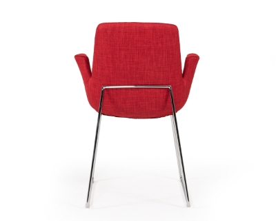 Picture of Modrest Altair Mid-Century Red Fabric Dining Chair