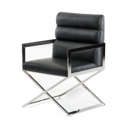 Picture of Modrest Capra Modern Black Leatherette Dining Chair