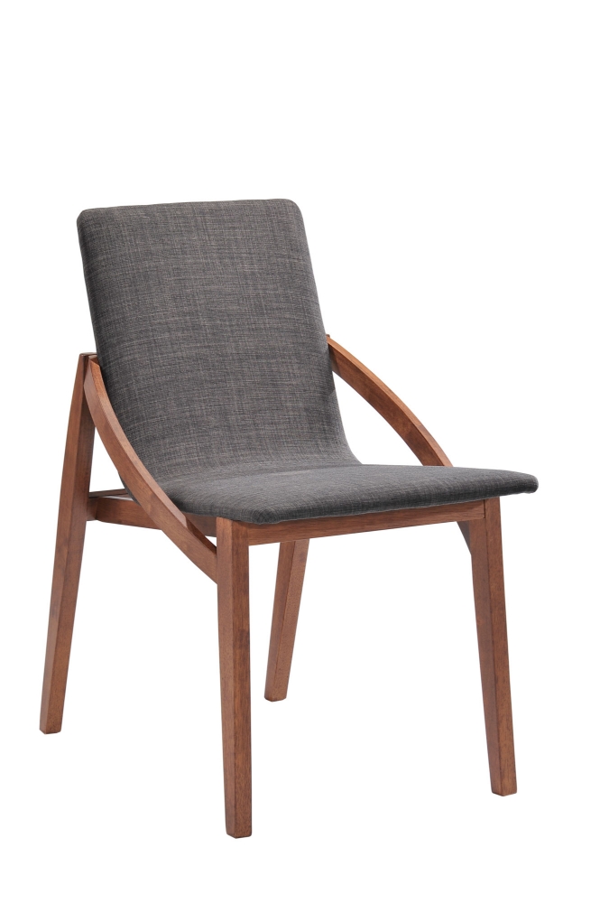 Picture of Jett - Mid-Century Grey Fabric Dining Chair (Set of 2)