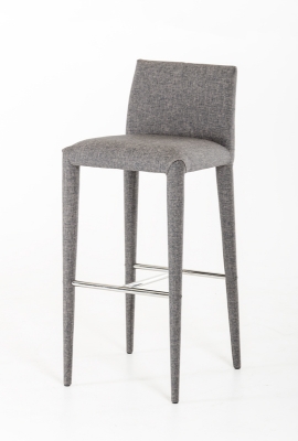 Picture of Modrest Medford Mid-Century Grey Fabric Bar Stool