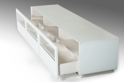 Picture of Modrest Landon Contemporary White TV Stand