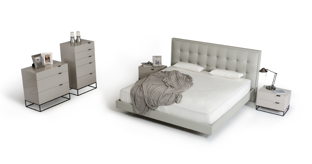 Picture of Modrest Hera Modern Grey Leatherette Bed