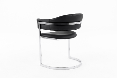 Picture of Modrest Allie Contemporary Black Leatherette Dining Chair