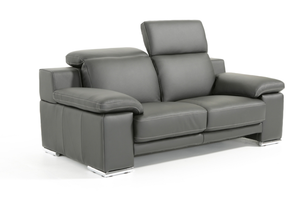 Picture of Lamod Italia Evergreen Modern Black Italian Leather Sofa Set