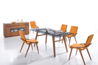 Picture of Zeppelin - Modern Orange Dining Chair (Set of 2)