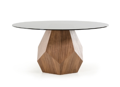 Picture of Modrest Rackham Mid-Century Walnut Round Dining Table