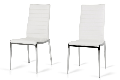 Picture of Libby - Modern White Leatherette Dining Chair (Set of 2)