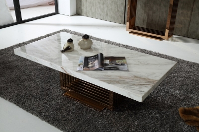 Picture of Modrest Kingsley Modern Marble & Rosegold Coffee Table