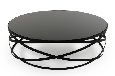 Picture of Modrest Wixon Modern Black Round Coffee Table