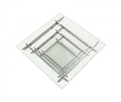 Picture of Modrest Upton Modern Square Glass Coffee Table