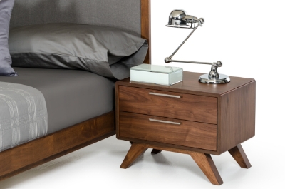 Picture of Nova Domus Soria Mid-Century Grey & Walnut Bedroom Set