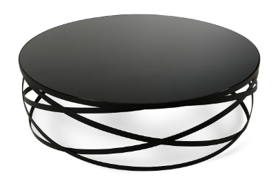 Picture of Modrest Wixon Modern Black Round Coffee Table