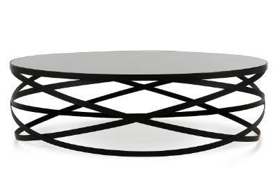 Picture of Modrest Wixon Modern Black Round Coffee Table