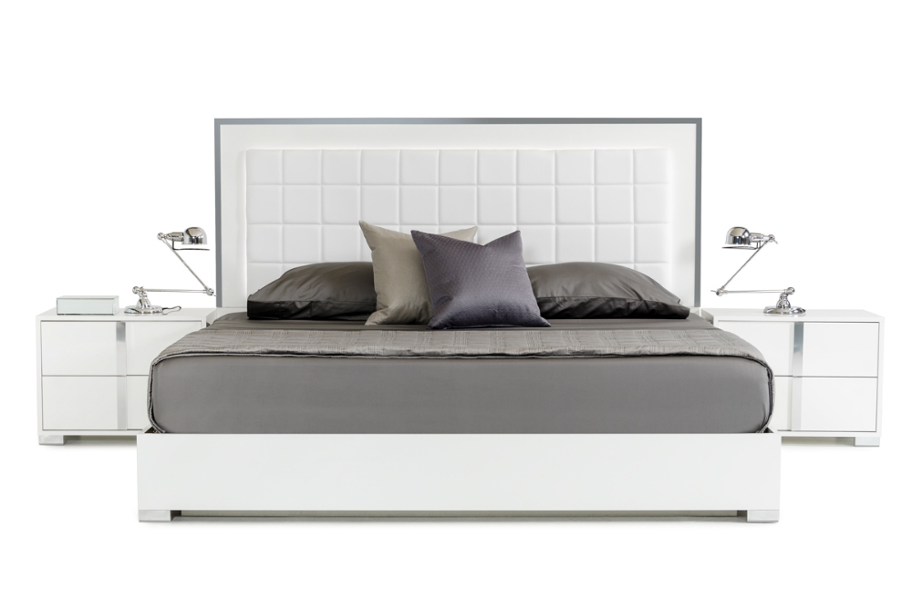 Picture of Modrest San Marino Modern White Bed