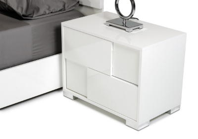 Picture of Modrest Monza Italian Modern White Nightstand