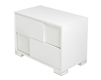 Picture of Modrest Monza Italian Modern White Nightstand