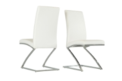 Picture of Angora - Modern White Dining Chair (Set of 2)