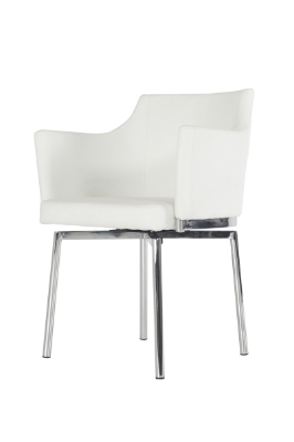 Picture of Modrest Kaweah Modern White Dining Chair