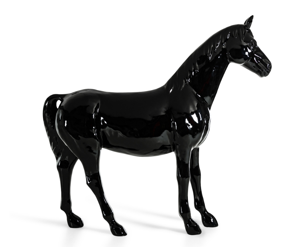 Picture of Modrest Black Full Size Horse Sculpture