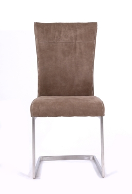 Picture of Zane - Modern Brown Fabric Dining Chair (Set of 2)