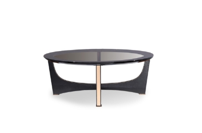 Picture of A&X Talin Modern Black Crocodile & Rosegold Coffee Table