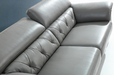 Picture of Divani Casa Perry Modern Grey Leather Sofa Set