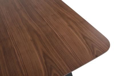 Picture of Modrest Laken Mid-Century Walnut & Black Dining Table