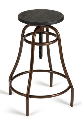 Picture of Modrest Fritch Modern Black & Bronze Bar Stool