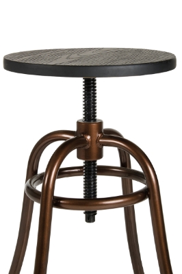 Picture of Modrest Fritch Modern Black & Bronze Bar Stool