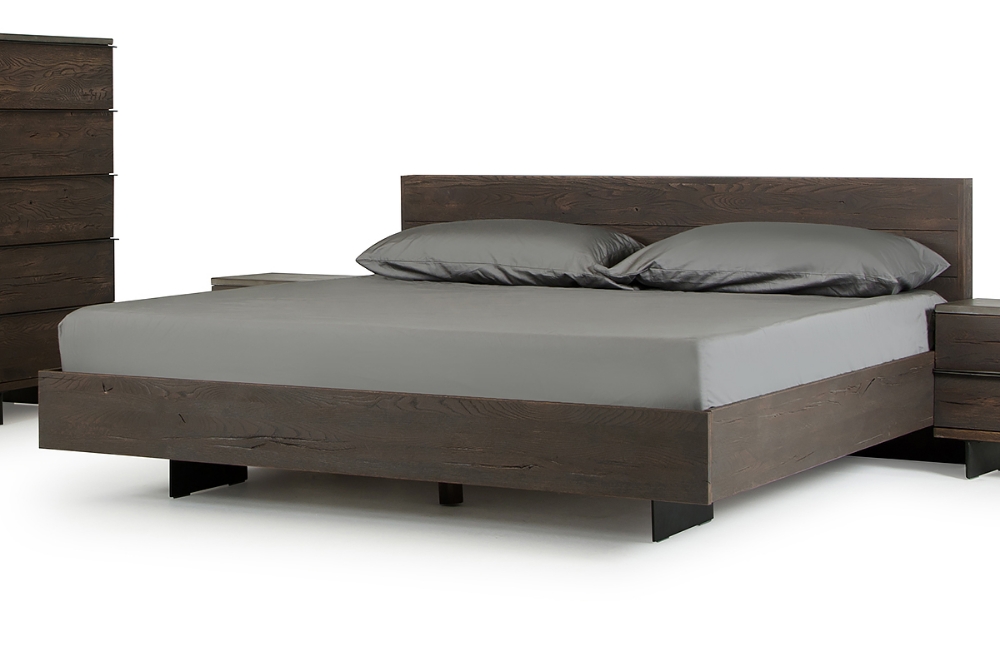 Picture of Modrest Selma Modern Dark Aged Oak Queen Bed