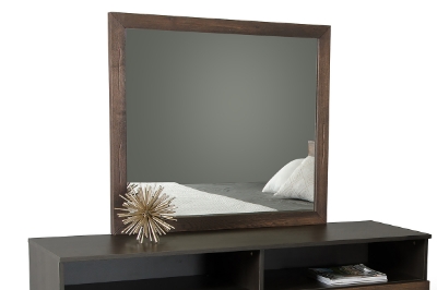 Picture of Modrest Wharton Modern Dark Aged Oak Mirror