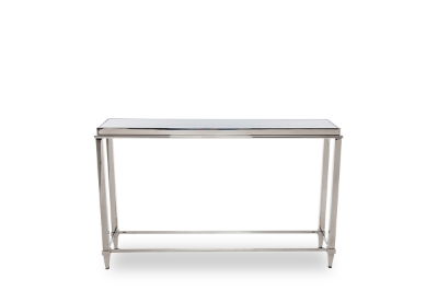 Picture of Modrest Agar Modern Glass & Stainless Steel Console Table