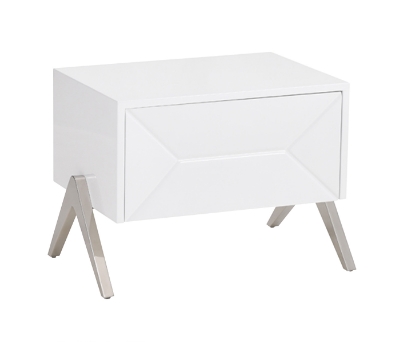 Picture of Modrest Candid Modern White Nightstand