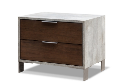 Picture of Queen Nova Domus Conner Modern Dark Walnut & Concrete Bedroom Set